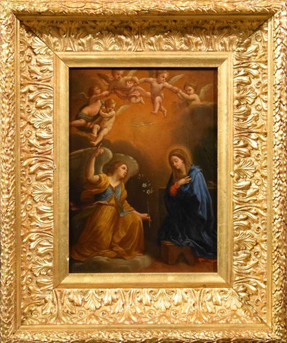"Annunciation" oil on copper